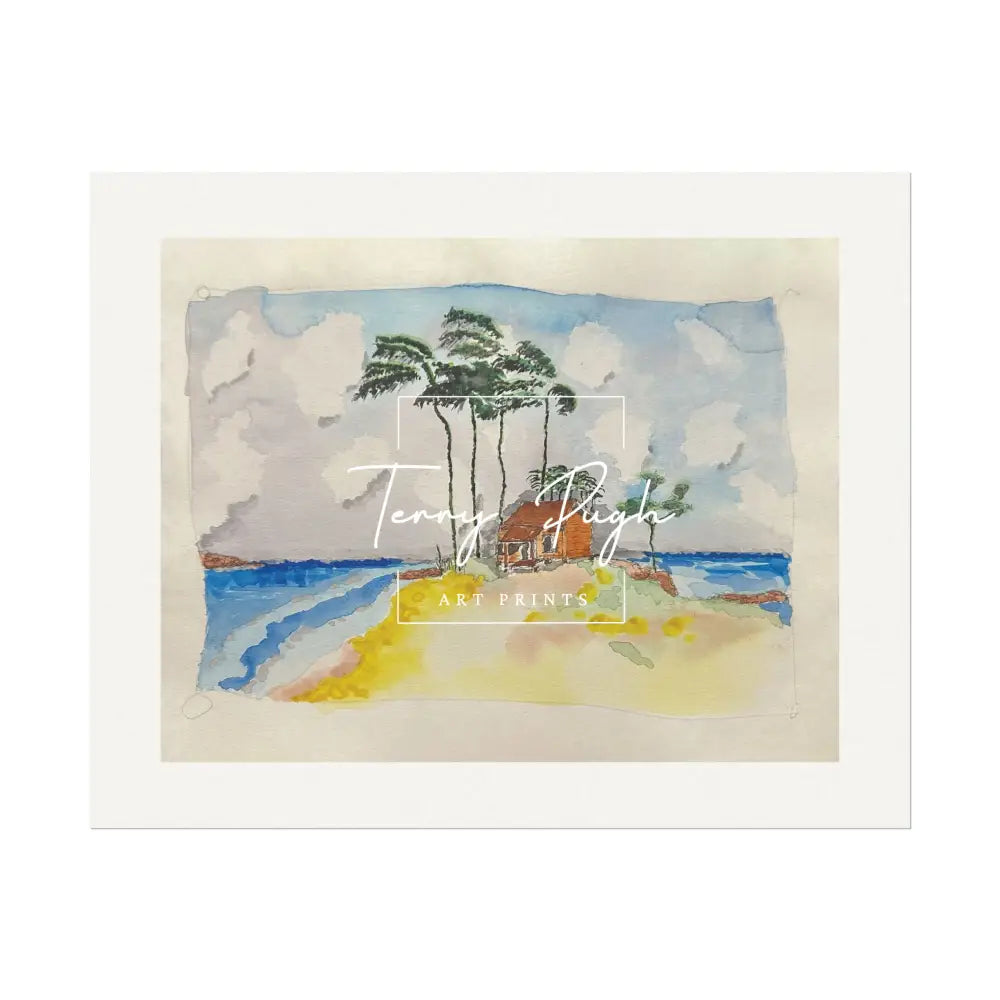 Gilligan’s Island (Sandy Cay) The Bahamas - Art Print By Terry Pugh 10’’ X 8’’ (Horizontal) Poster