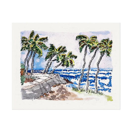 Nine Palms - Artwork Print By Terry Pugh 10’’ x 8’’ (Horizontal) Poster