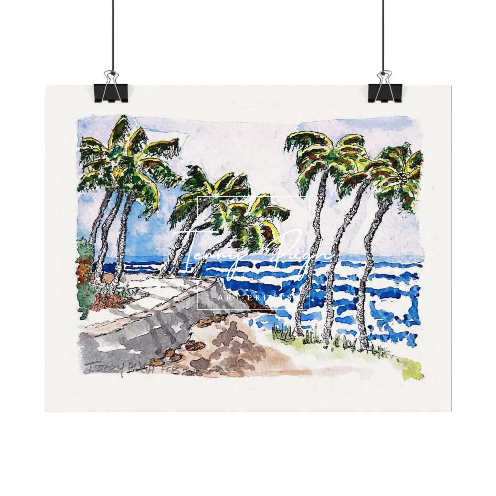 Nine Palms - Artwork Print By Terry Pugh Poster