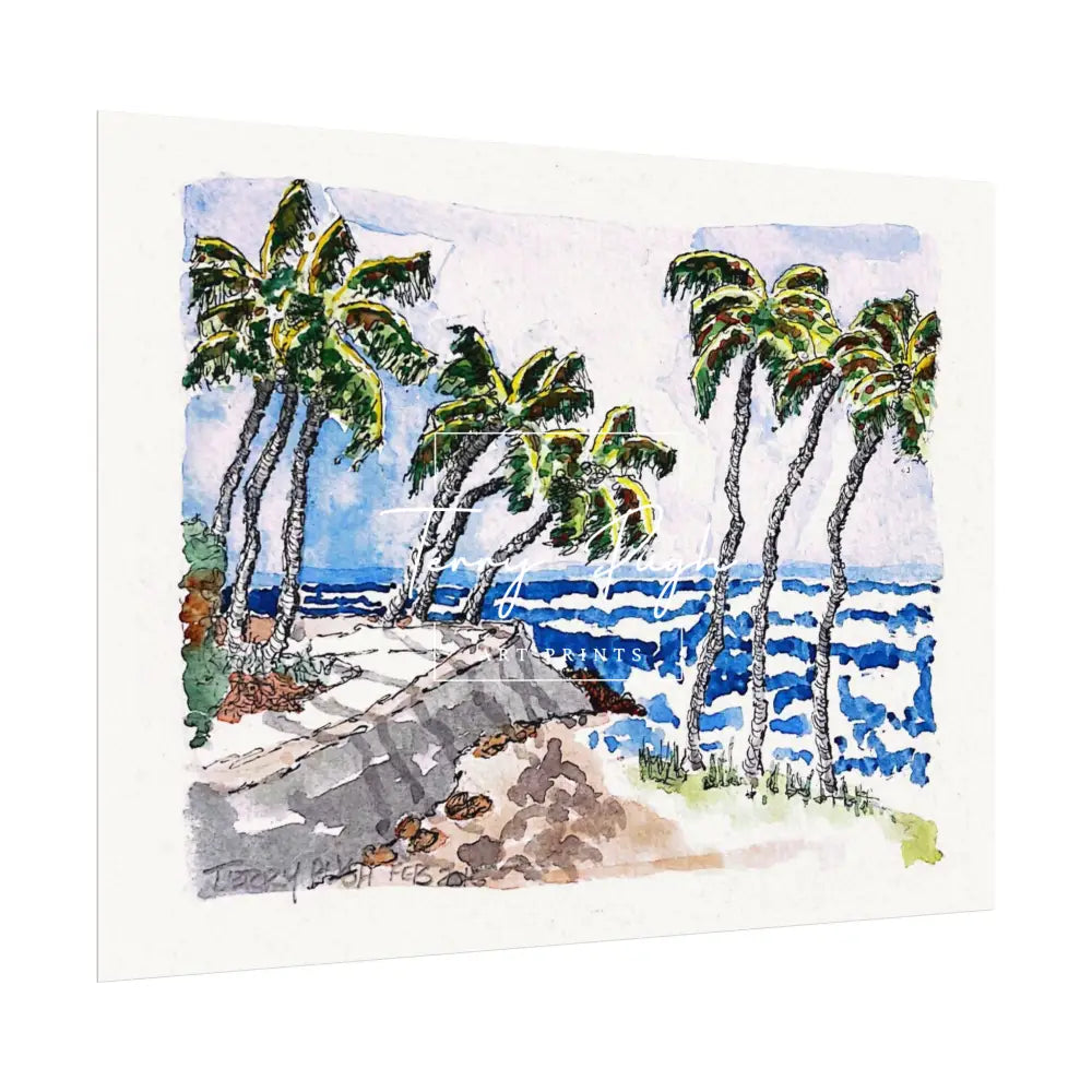 Nine Palms - Artwork Print By Terry Pugh Poster