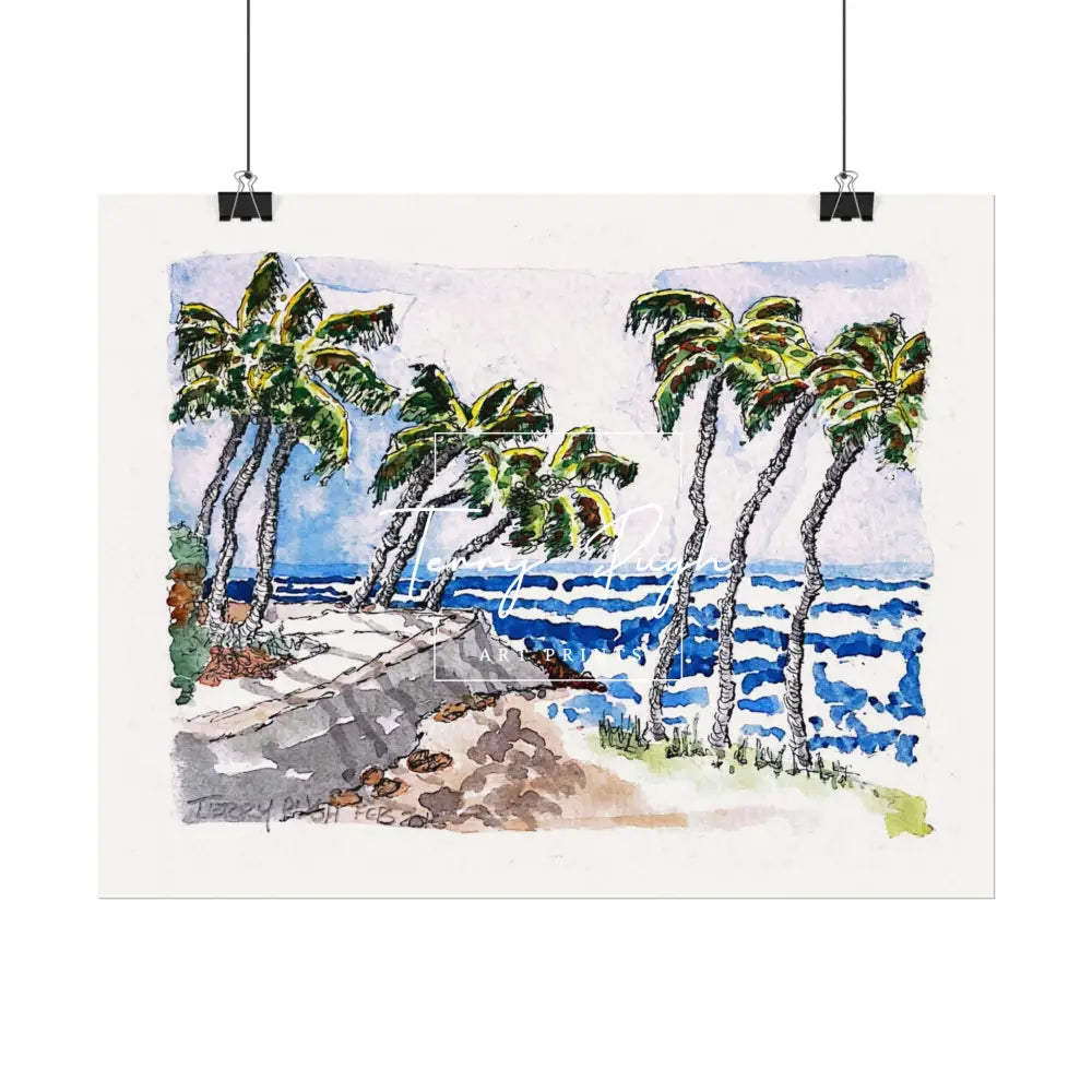 Nine Palms - Artwork Print By Terry Pugh Poster