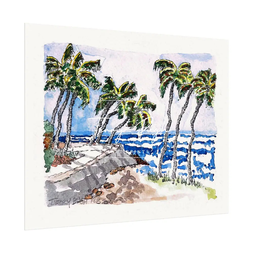Nine Palms - Artwork Print By Terry Pugh Poster