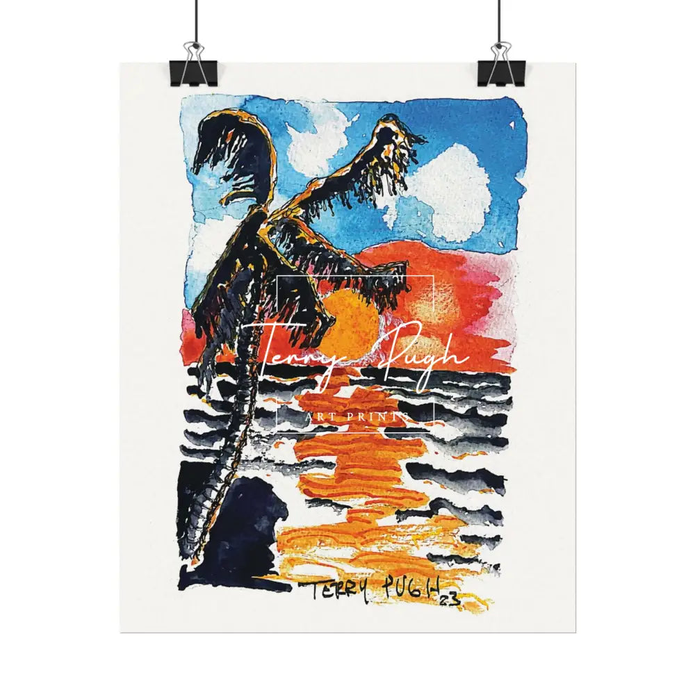 Sunset In The Bahamas - Art Print By Terry Pugh Poster