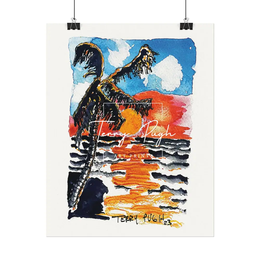 Sunset In The Bahamas - Art Print By Terry Pugh Poster