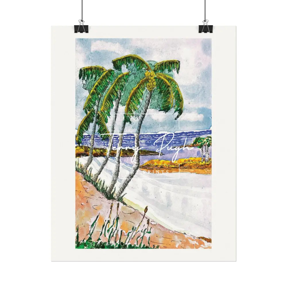 Tropical Serenity - Rose Island The Bahamas – Art By Terry Pugh Poster