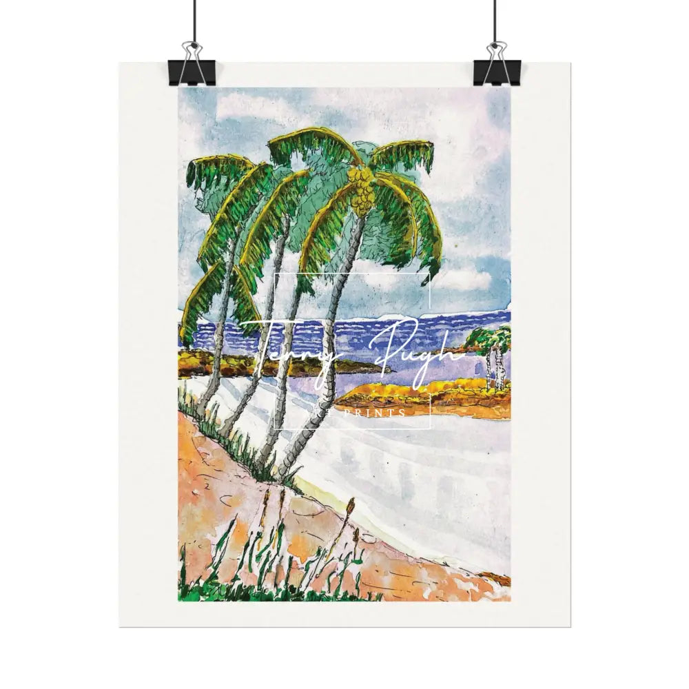 Tropical Serenity - Rose Island The Bahamas – Art By Terry Pugh Poster