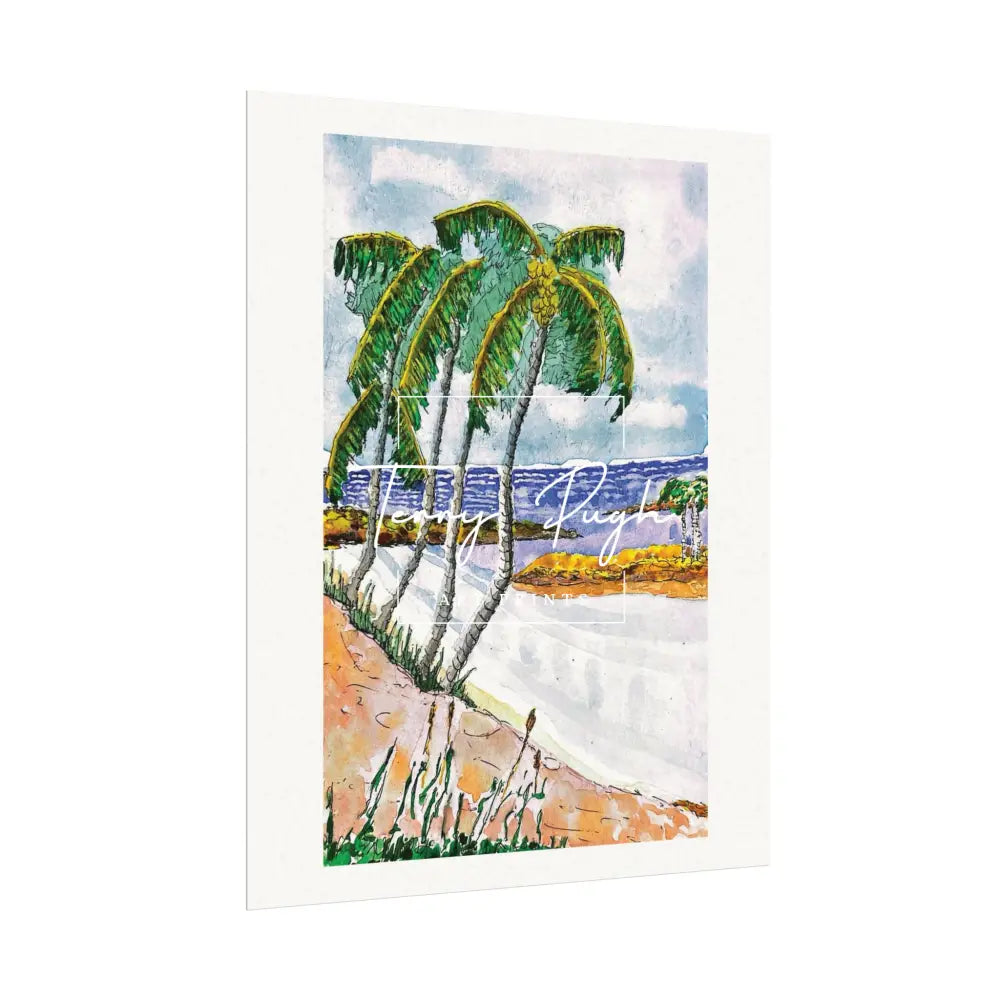 Tropical Serenity - Rose Island The Bahamas – Art By Terry Pugh Poster