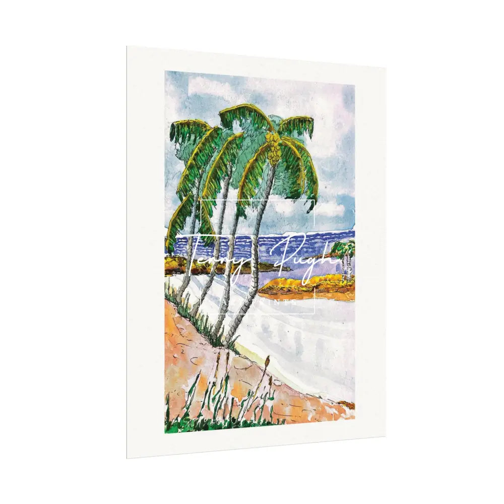 Tropical Serenity - Rose Island The Bahamas – Art By Terry Pugh Poster